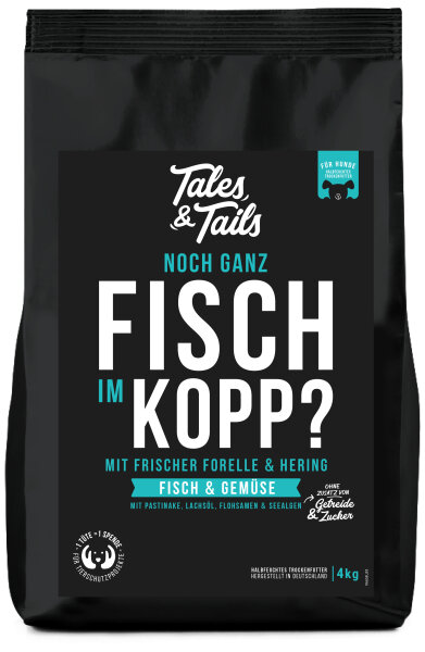 "Noch ganz Fisch im Kopp" - Softes Trockenfutter mit Fisch und Gemüse