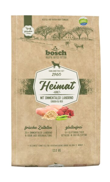 Bosch Heimat frisches Simmentaler Landrind & zartes Tierwohl-Huhn 12kg